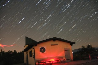 startrail over Casasco Observatory